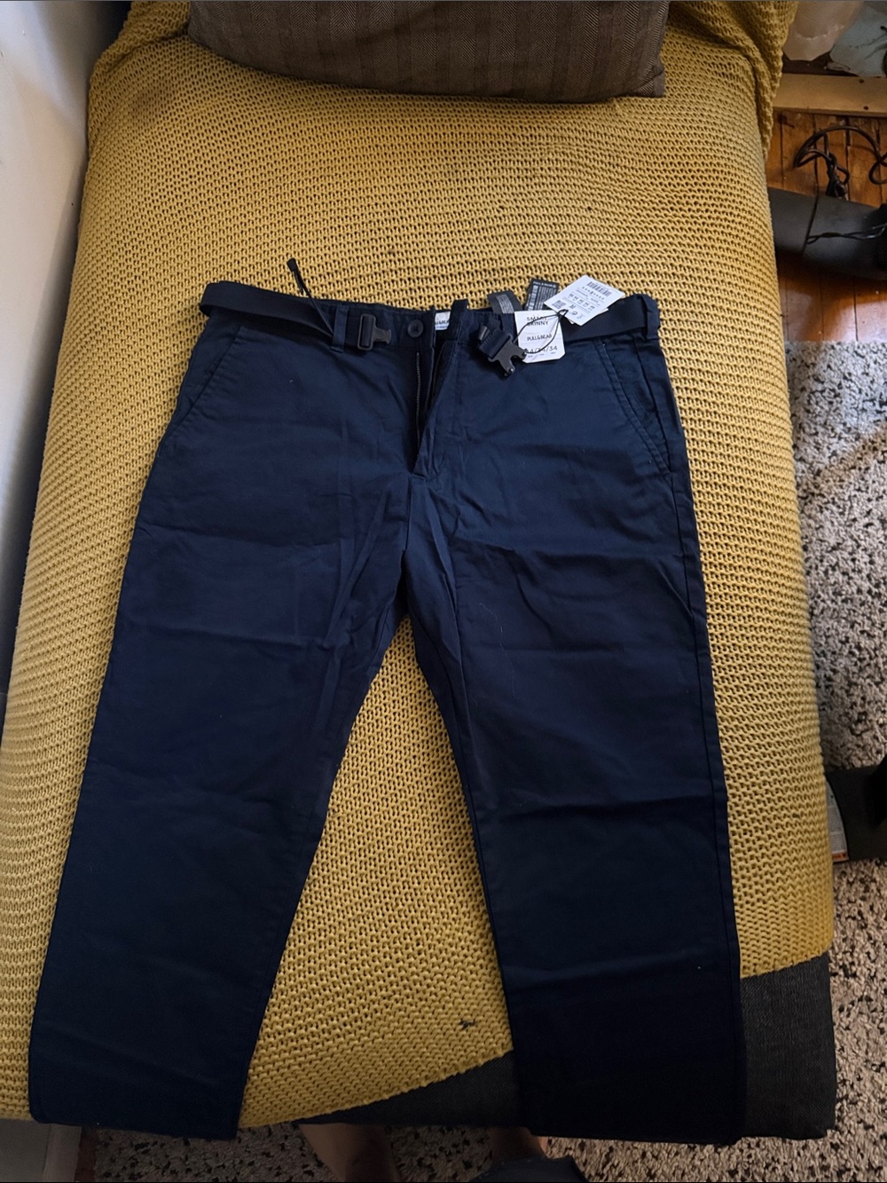 Pull&Bear Women’s Dark Blue Chino Pants